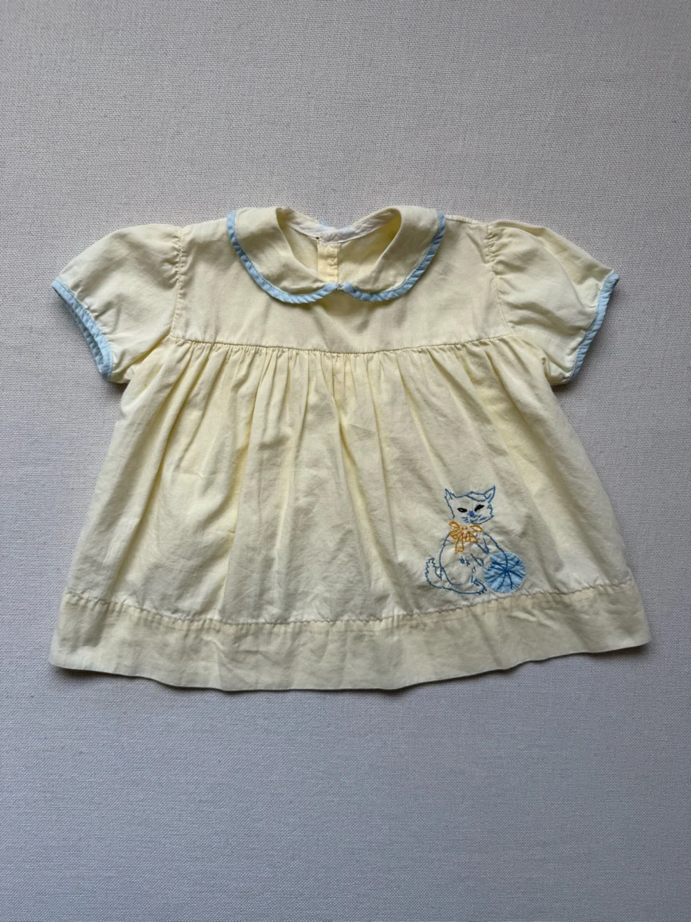 Vintage Dress Bundle Cat Floral Cottagecore 3-6M